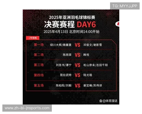 羽毛球决赛对阵